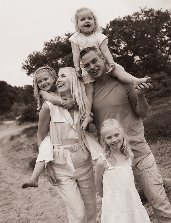 Modellen gezin familie Hoogeveen