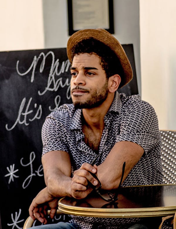 mannelijk model en acteur Luis.