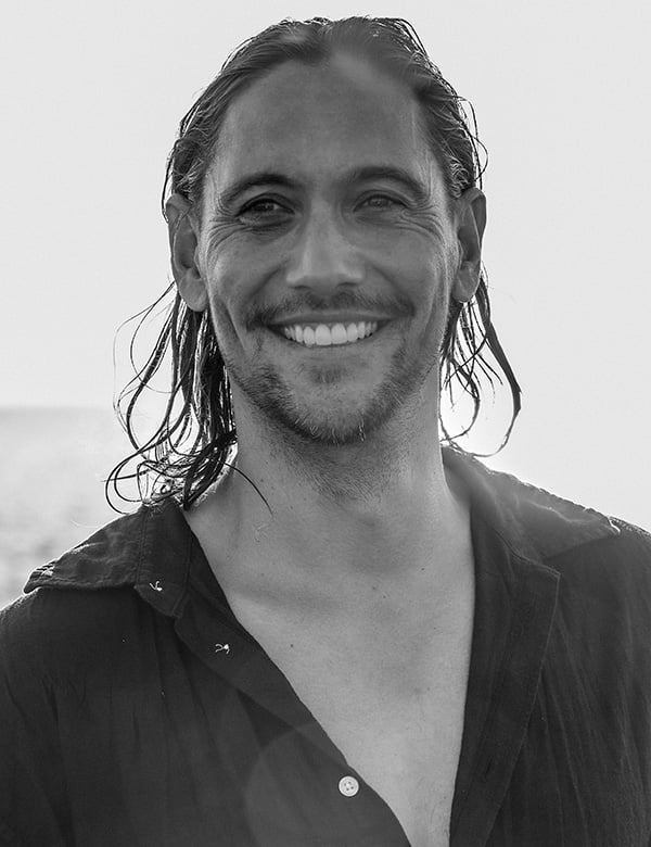 Mannelijk model met bruin haar Marvin R.