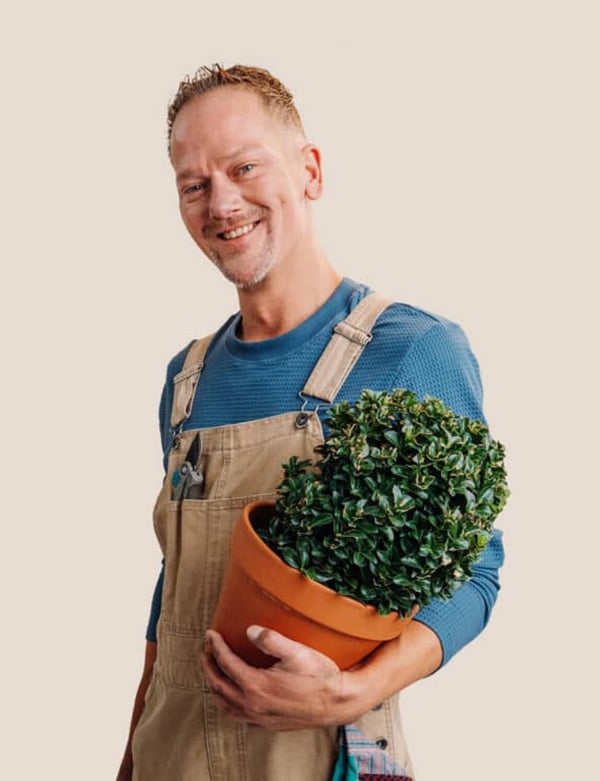 mannelijk model met blauwe ogen Robbert T.