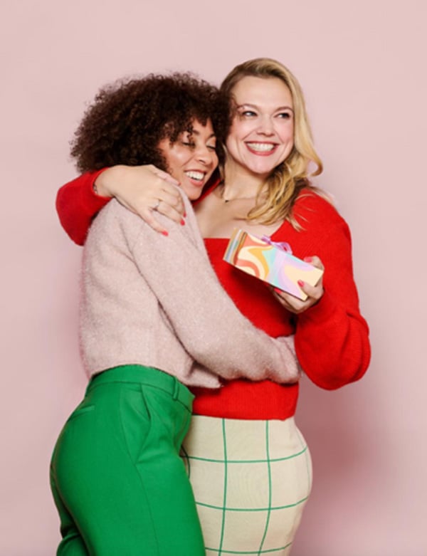 Vrouwelijk model met blond/bruin haar Ysabel