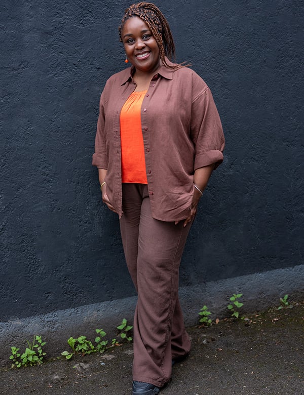 vrouwelijk model van Surinaamse afkomst Gitana.