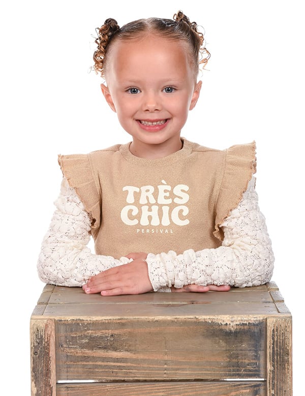 meisjes kindermodel met blonde krulletjes Jaylinn B.