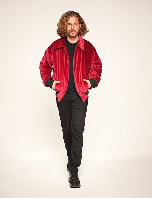Mannelijk model met krullend haar Lex B