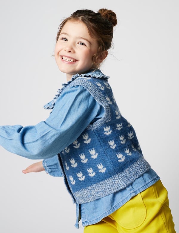 Kindermodel met bruin haar Loua V.