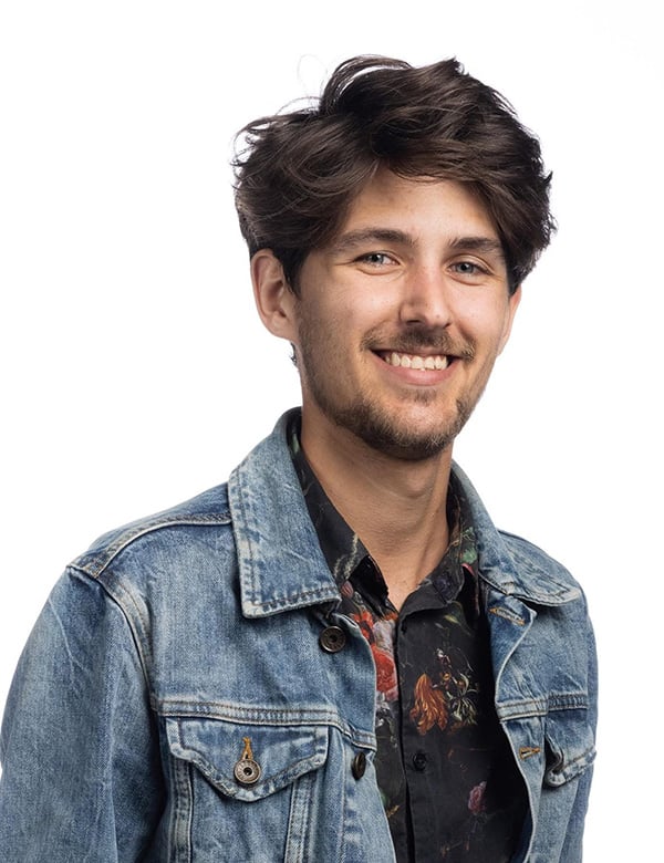 mannelijk model met donker haar Rik A.