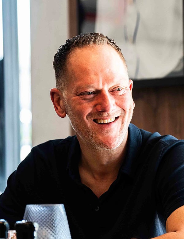 mannelijk model met blauwe ogen Robbert T.