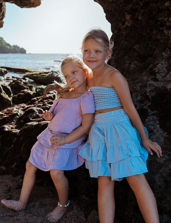 Kindermodel met lichtblond haar Sofie V.