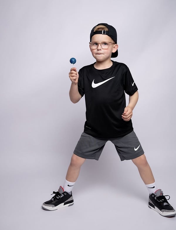 Kindermodel met blond haar Aiden B.