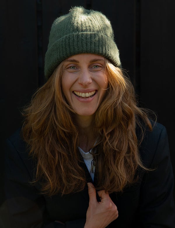 Vrouwelijk model met blond/rossig haar Lynn V.