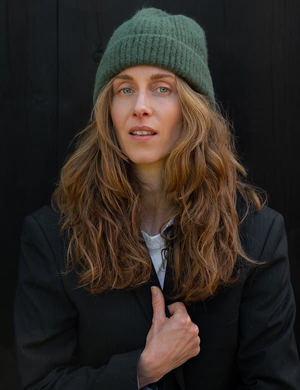 Vrouwelijk model met blond/rossig haar Lynn V.