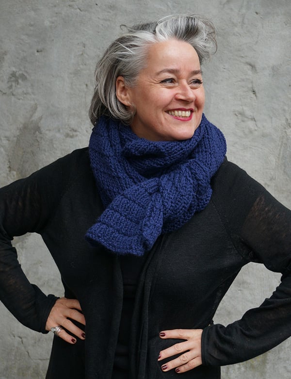 Vrouwelijk model met grijs haar Maria D.