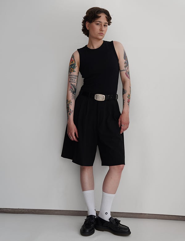Vrouwelijk model met bruin haar Anuschka