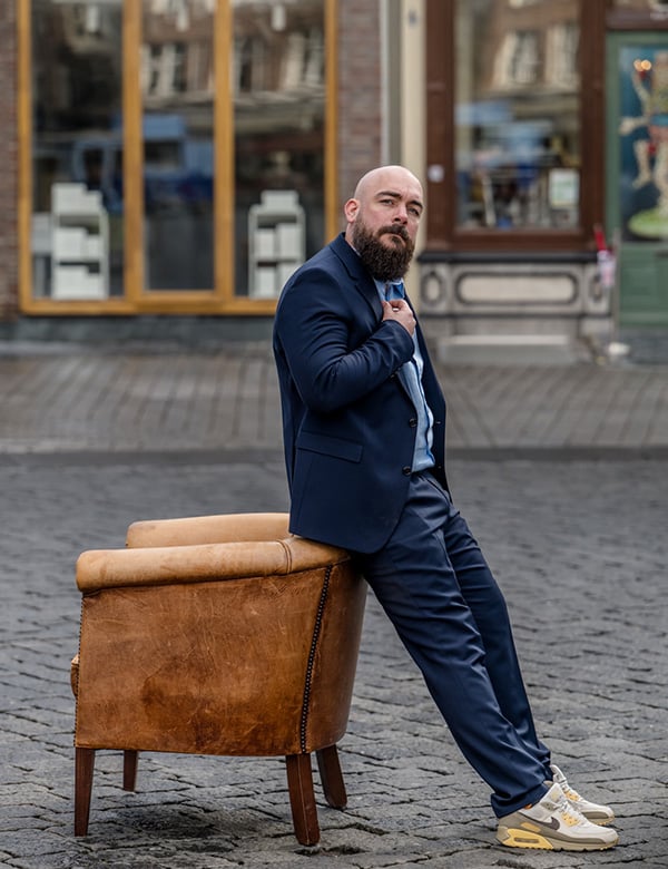 mannelijk model met bruine baard Daan H.