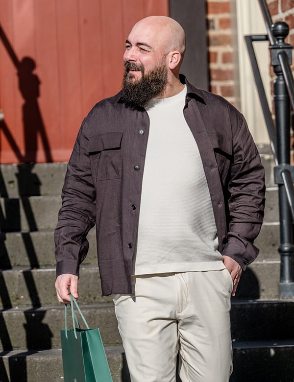mannelijk model met bruine baard Daan H.