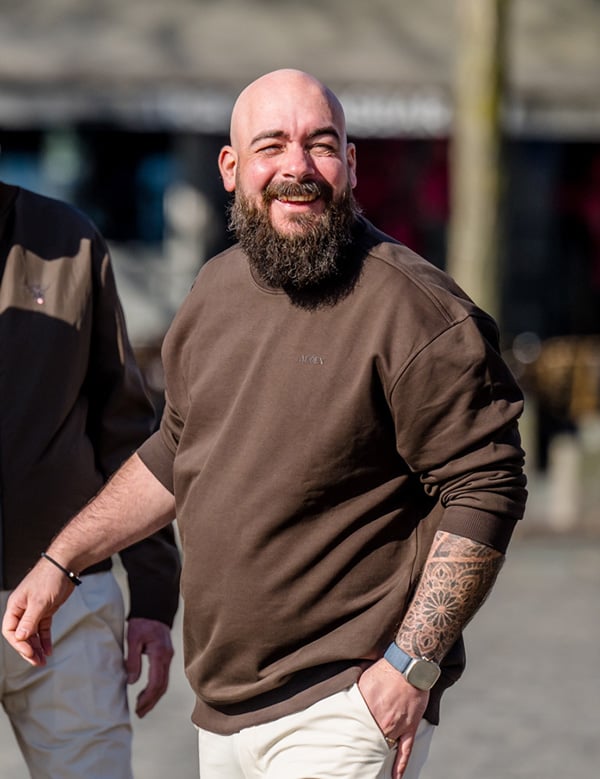 mannelijk model met bruine baard Daan H.