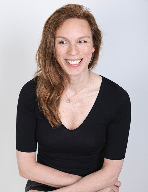 Vrouwelijk model met rossig haar Erika Z.