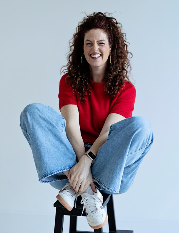 Vrouwelijk model met rood/bruin haar Janneke B.