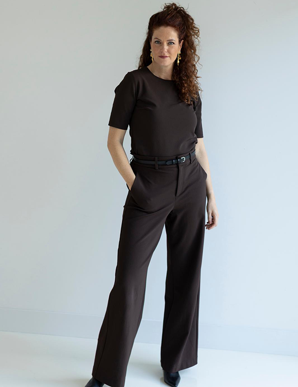 Vrouwelijk model met rood/bruin haar Janneke B.