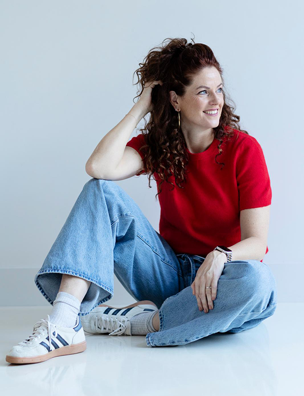 Vrouwelijk model met rood/bruin haar Janneke B.