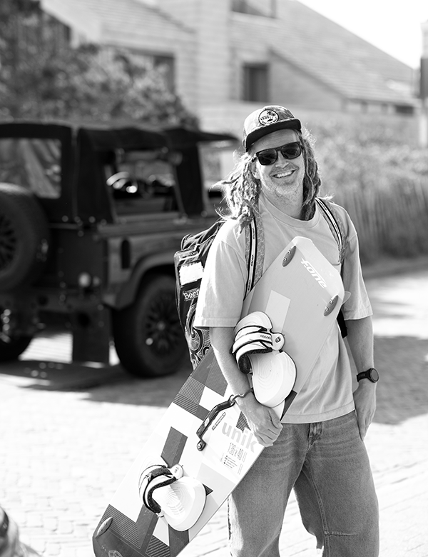 Mannelijk model met bruin/grijs haar Bart M.